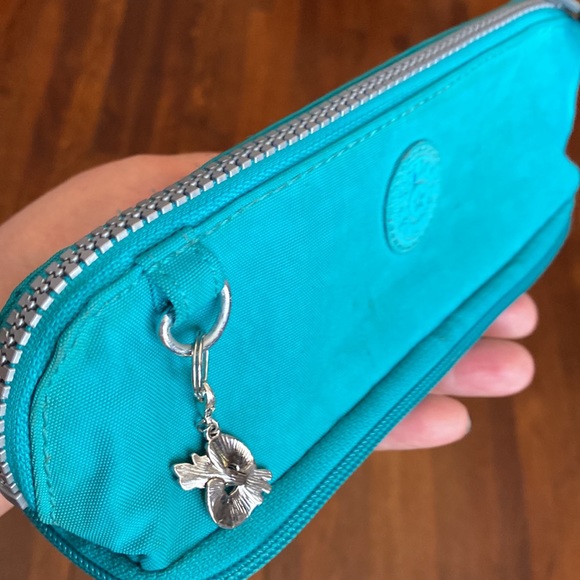Kipling Gitroy Pencil Case Bright Aqua Combo - Picture 12 of 12